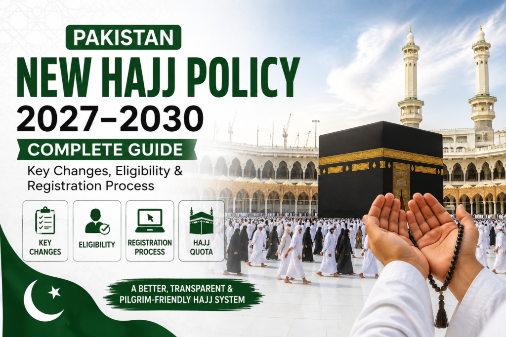 Pakisatn new hajj policiy 2027-2030